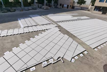 Nuevas baldosas de exterior de granito blanco Bethel para proyecto exterior