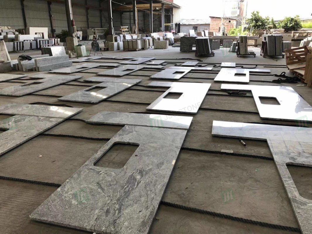 Encimera de cocina de granito blanco vizconde