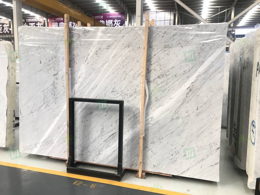 Italia Carrara mármol blanco piedra natural Bianco losas de mármol de