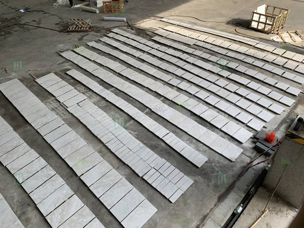 Piedra de cuarzo blanco artificial para baldosas